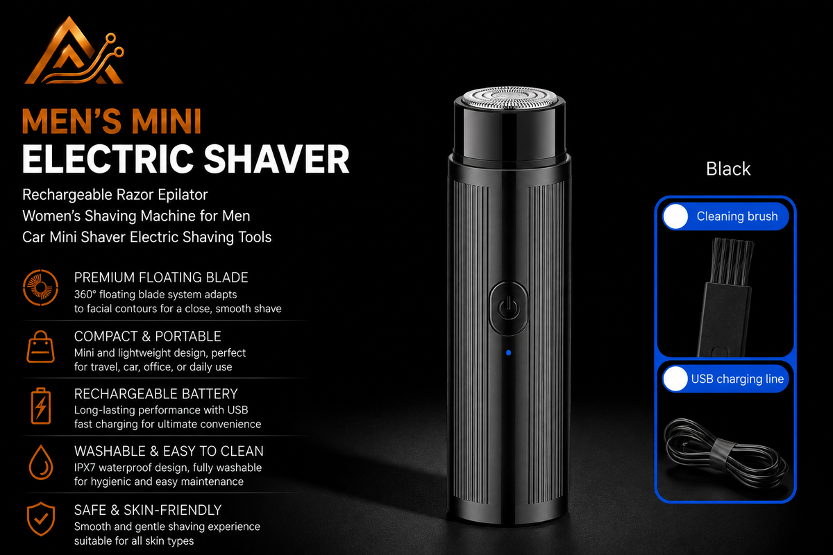 Men's Mini Electric Shaver Rechargeable Razor Epilator Women's Shaving Machine for Men Car Mini Shaver Electric Shaving Tools