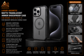 Luxury Magnetic Matte Translucent Armor Shockproof Case For iPhone 11 12 13 14 15 16 For Magsafe Wireless Charge Cover