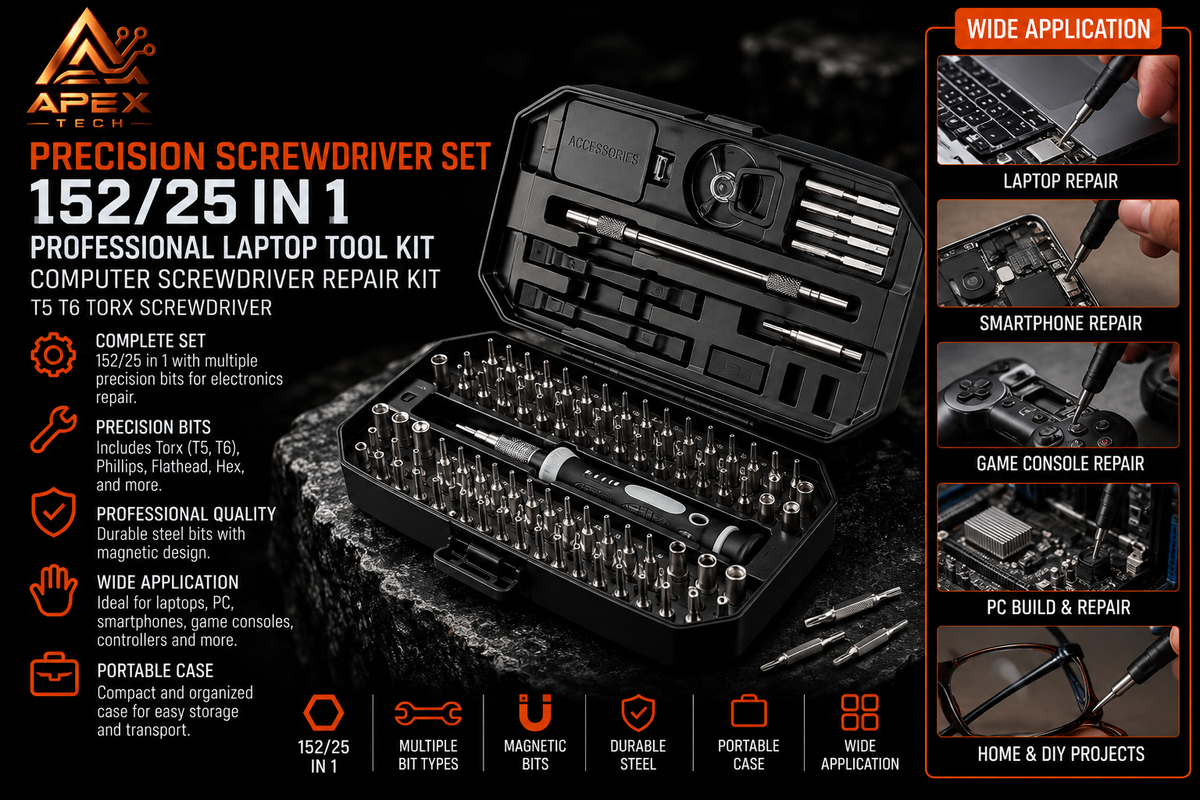 25-in-1 Precision Screwdriver Kit for Electronics